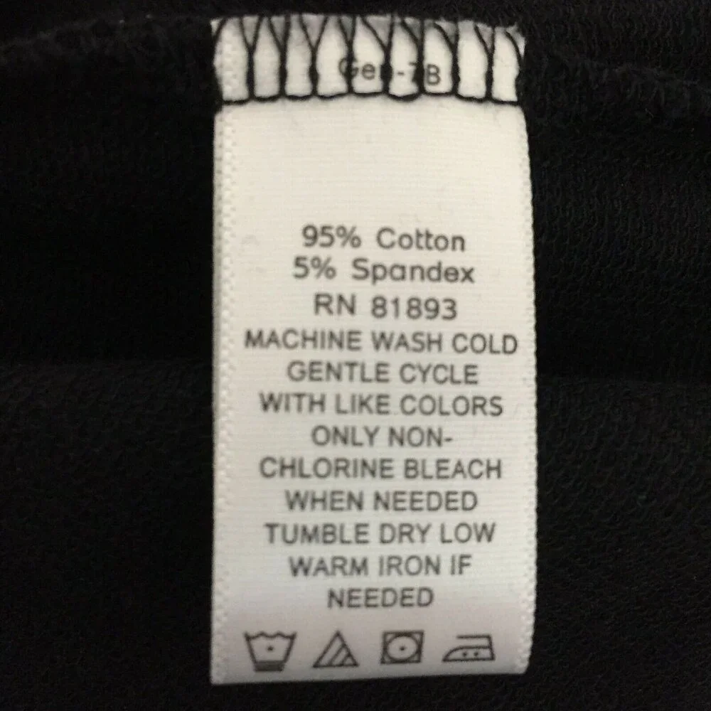 D & Co Active Womens Large Blouse Black Relaxed Fit Pockets Top Pullover Stretch - Picture 4 of 10